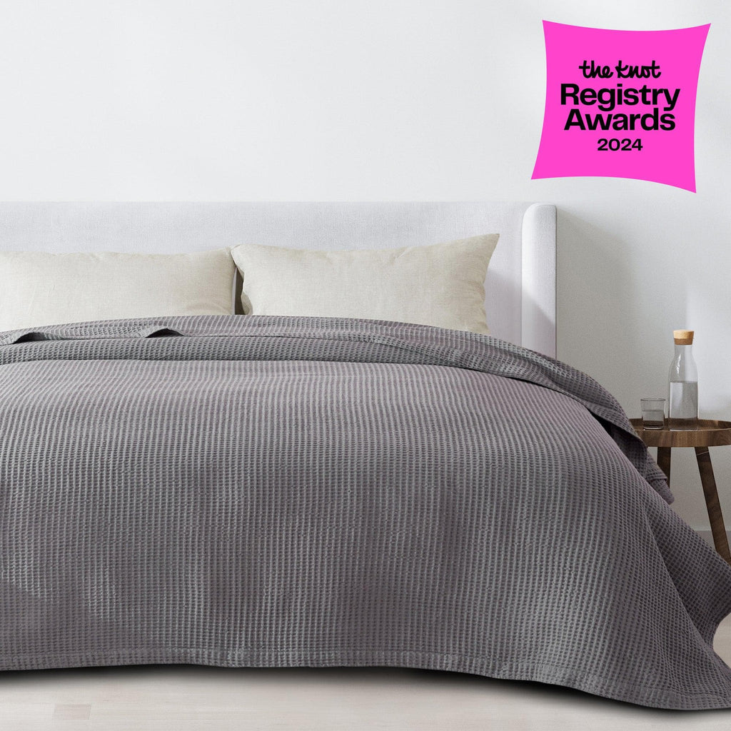 100% Cotton Waffle Weave Blanket - Mikala, photo 6 of 70