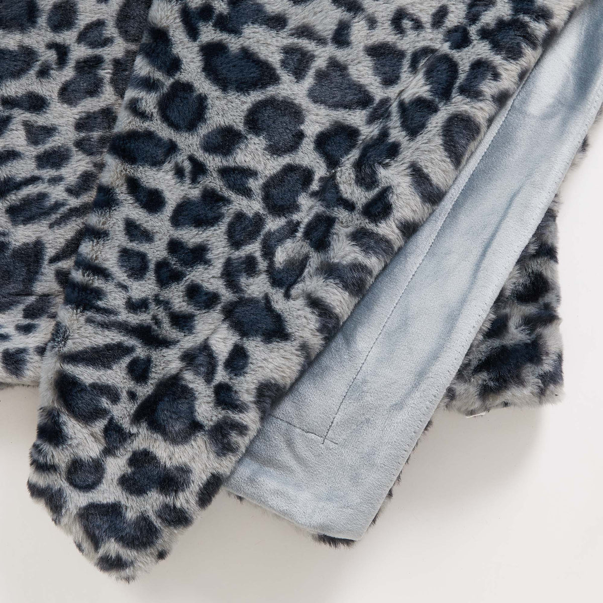 Faux Fur Printed Throw Blanket - Aaliyah Collection, photo 2 of 18