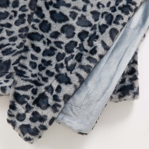 Faux Fur Printed Throw Blanket - Aaliyah Collection, photo 2 of 18