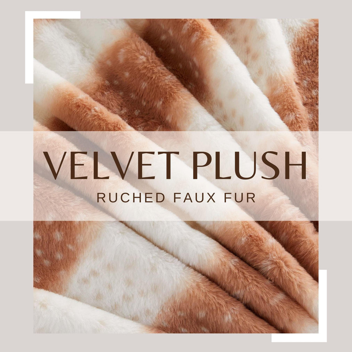 Faux Fur Printed Throw Blanket - Aaliyah Collection, photo 16 of 18