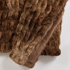 Ruched Faux Fur Throw Blanket - Alondra, photo 27 of 43