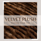 Ruched Faux Fur Throw Blanket - Alondra, photo 29 of 43