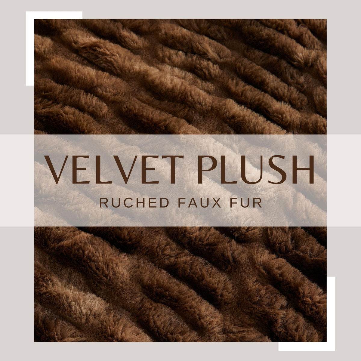 Ruched Faux Fur Throw Blanket - Alondra, photo 29 of 43