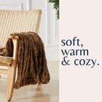Ruched Faux Fur Throw Blanket - Alondra, photo 30 of 43