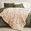 Ruched Faux Fur Throw Blanket - Alondra, photo 38 of 43