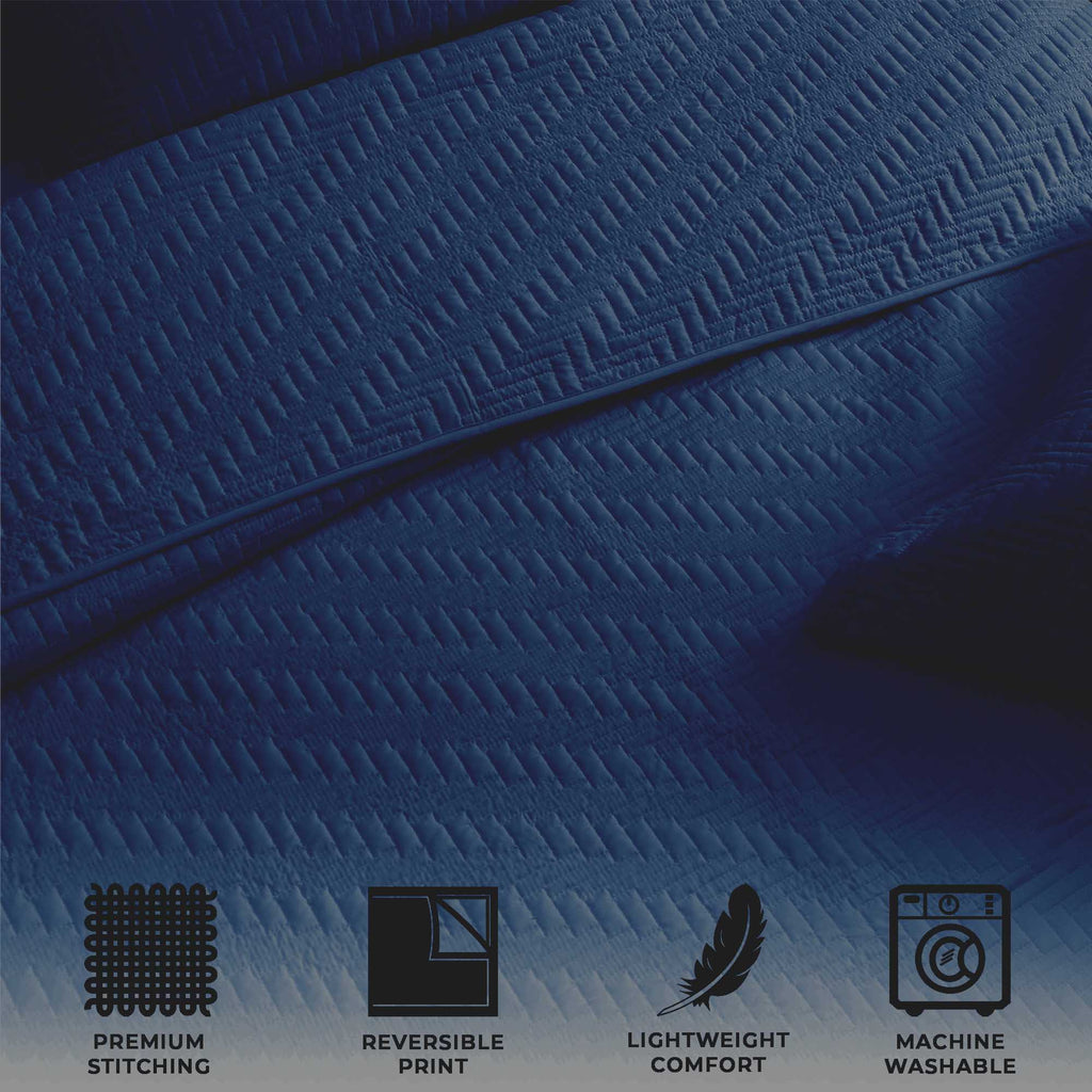 Herringbone Stitched Quilt - Louise Collection, photo 13 of 15
