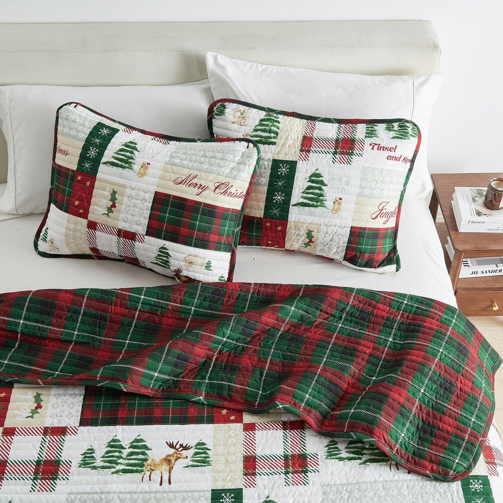 Colorful Holiday Quilt Set - Midnight Magic, photo 8 of 42