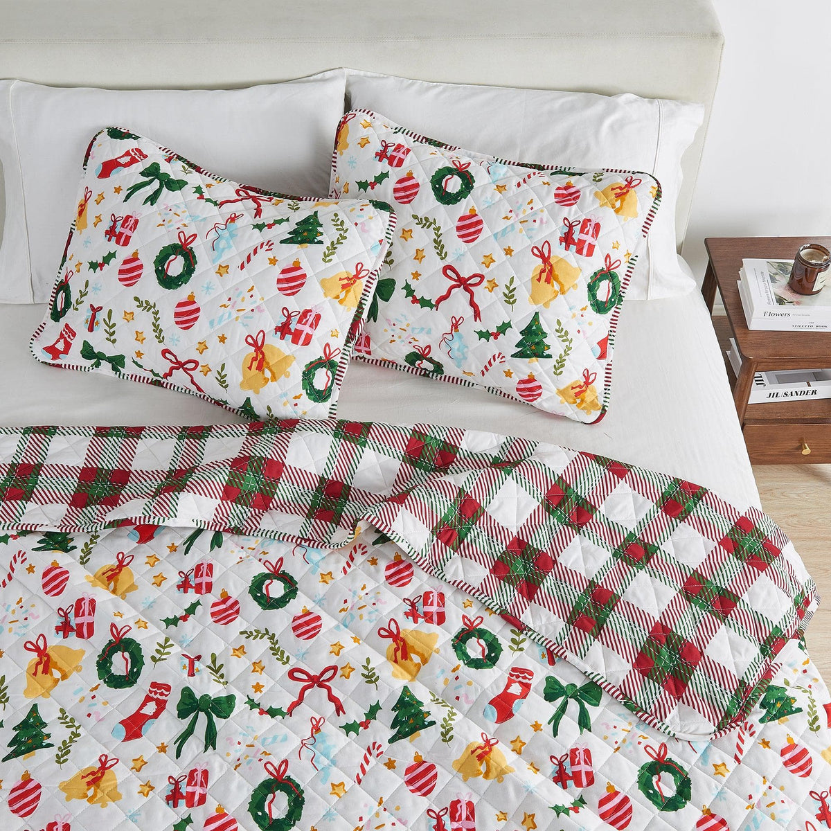 Colorful Holiday Quilt Set - Midnight Magic, photo 20 of 42