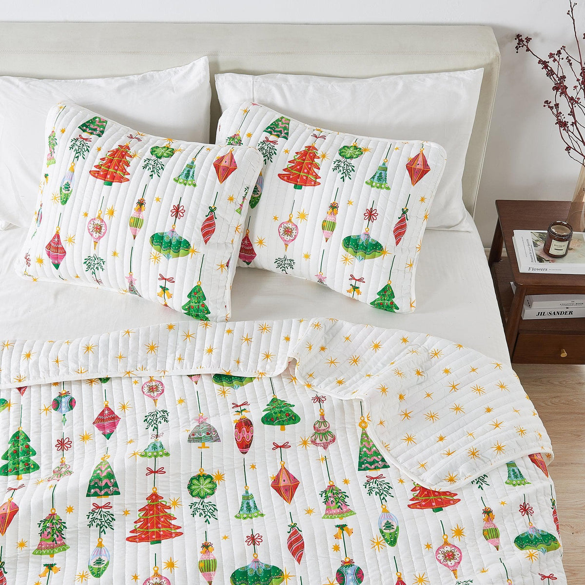 Colorful Holiday Quilt Set - Midnight Magic, photo 38 of 42
