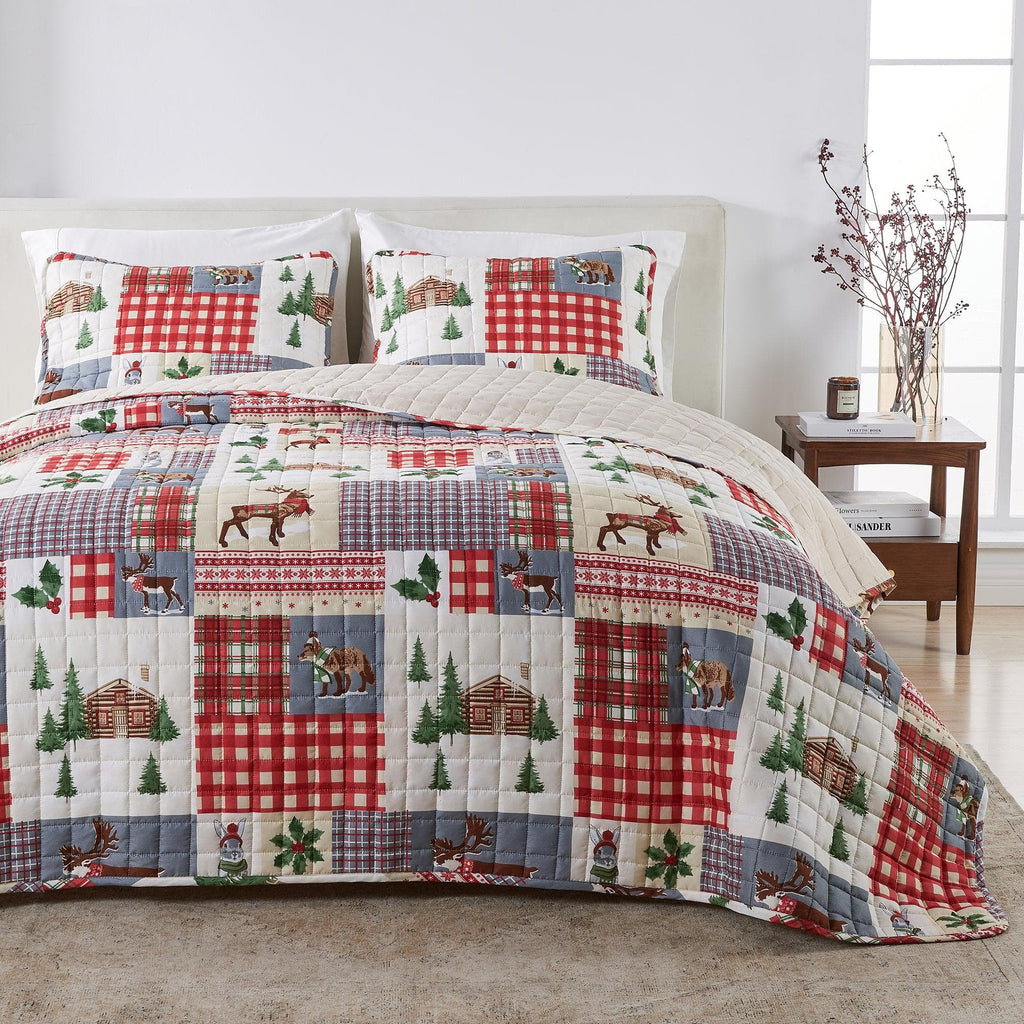 Colorful Holiday Quilt Set - Midnight Magic, photo 13 of 42