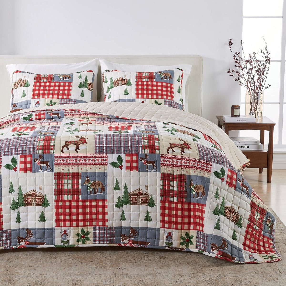 Colorful Holiday Quilt Set - Midnight Magic, photo 13 of 42
