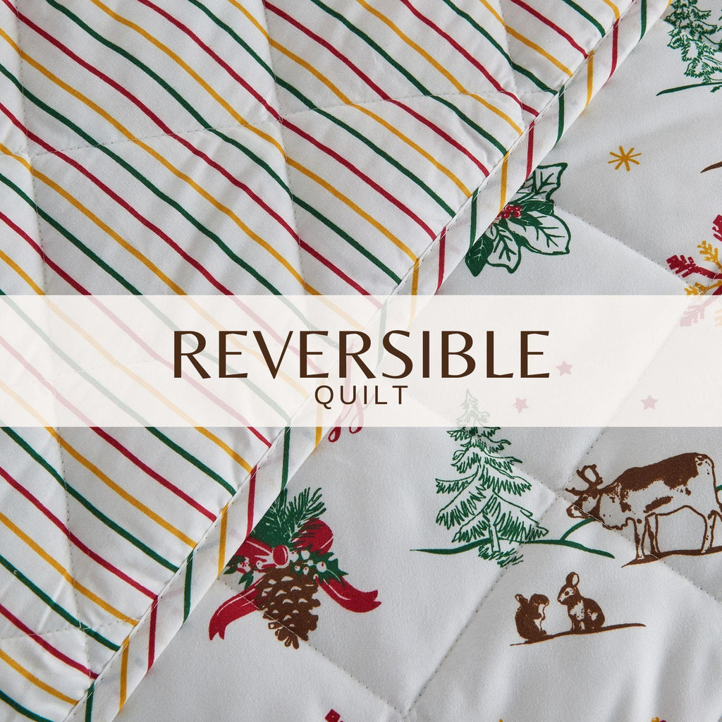 Colorful Holiday Quilt Set - Midnight Magic, photo 4 of 42