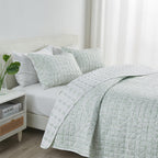 Floral Medallion Printed Microfiber Quilt Set - Kaleigh Collection, photo 4 of 10