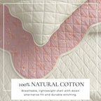 Floral Print & Scalloped Edge Cotton Quilt Set - Sandie, photo 8 of 12