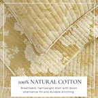 Floral Printed Cotton Quilt Set - Corin Collection, photo 12 of 15