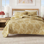 Floral Printed Cotton Quilt Set - Corin Collection, photo 11 of 15
