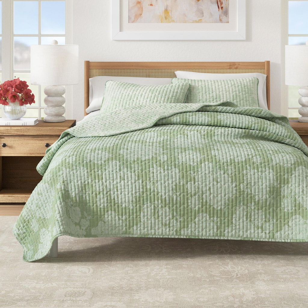 Floral Printed Cotton Quilt Set - Corin Collection, photo 6 of 15