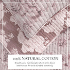 Floral Printed Cotton Quilt Set - Corin Collection, photo 2 of 15