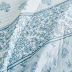 Floral Striped Microfiber Quilt Set - Hermine Collection, photo 10 of 10