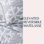 Matelassé Snowflake Quilt Set - Nino Collection, photo 11 of 24