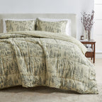 Reversible Christmas Comforter and Sham Set - Odette Collection