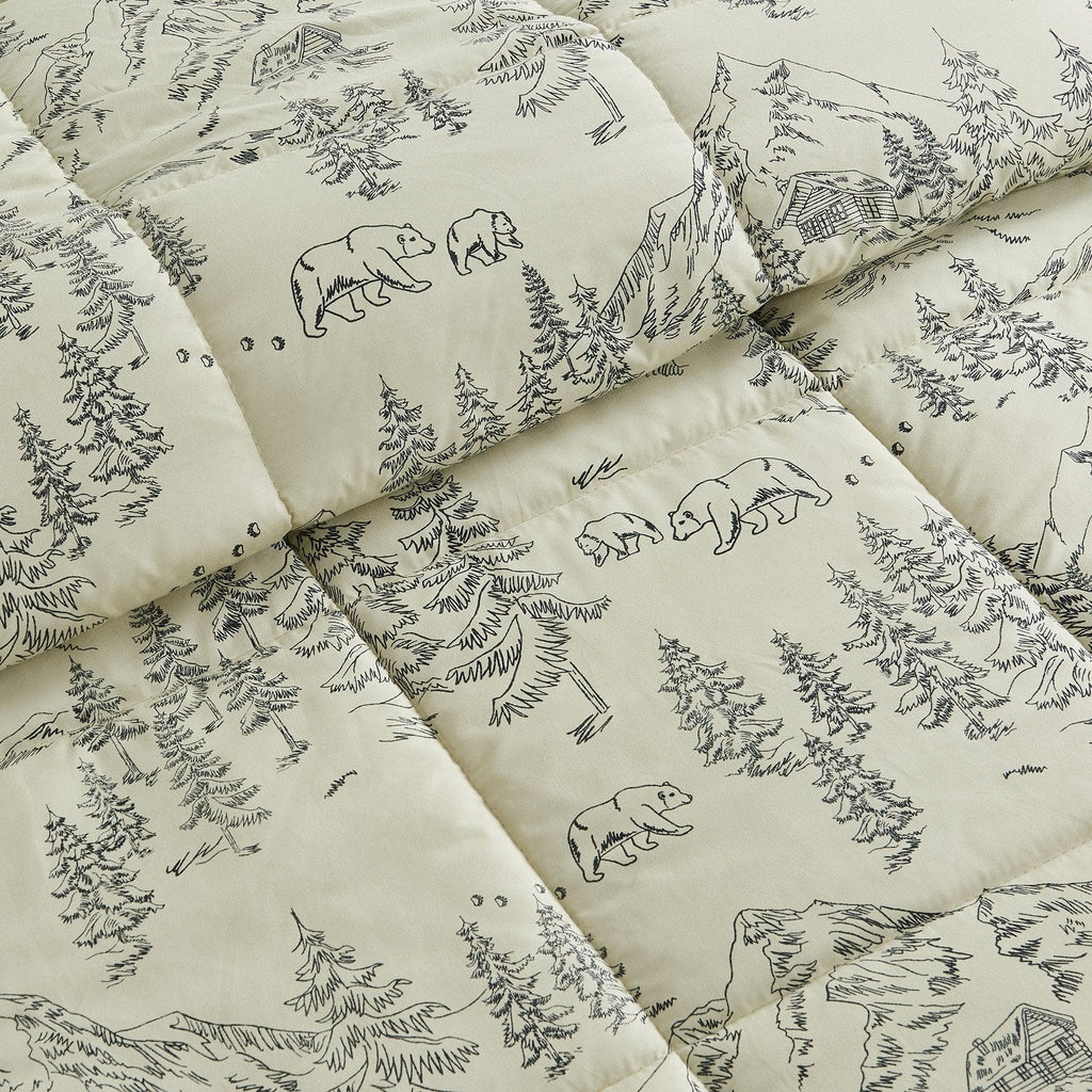 Reversible Christmas Comforter and Sham Set - Holiday Lodge, photo 3 of 120