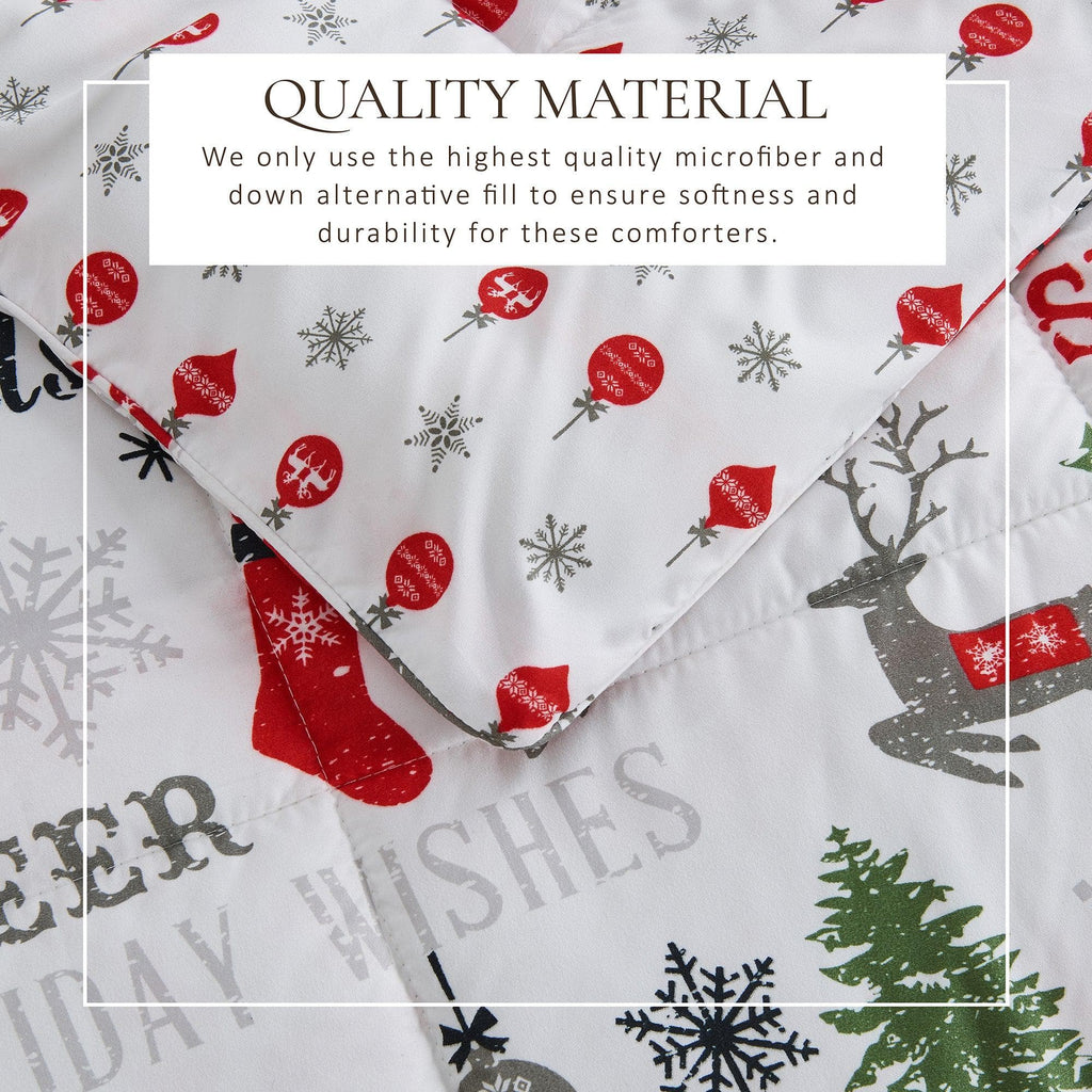 Reversible Christmas Comforter and Sham Set - Holiday Lodge, photo 8 of 120