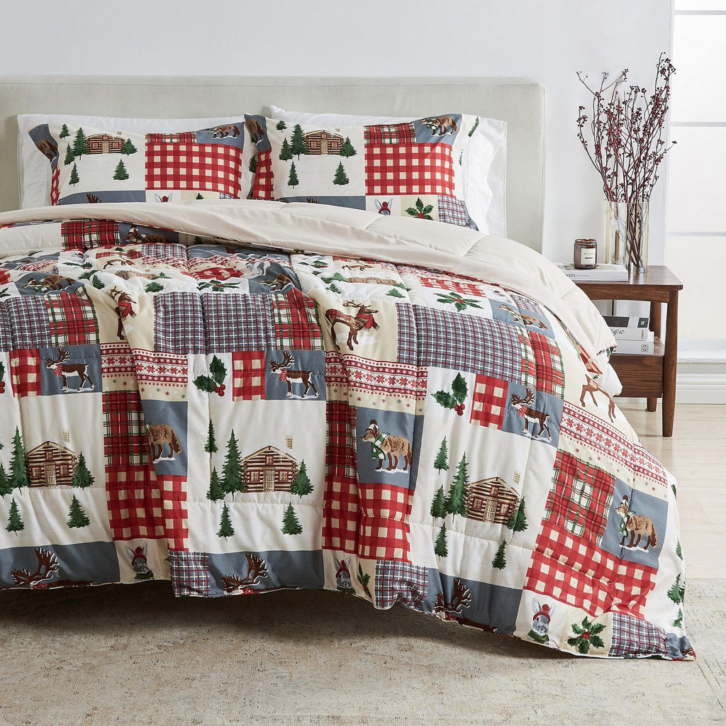 Reversible Christmas Comforter and Sham Set - Holiday Lodge, photo 13 of 120