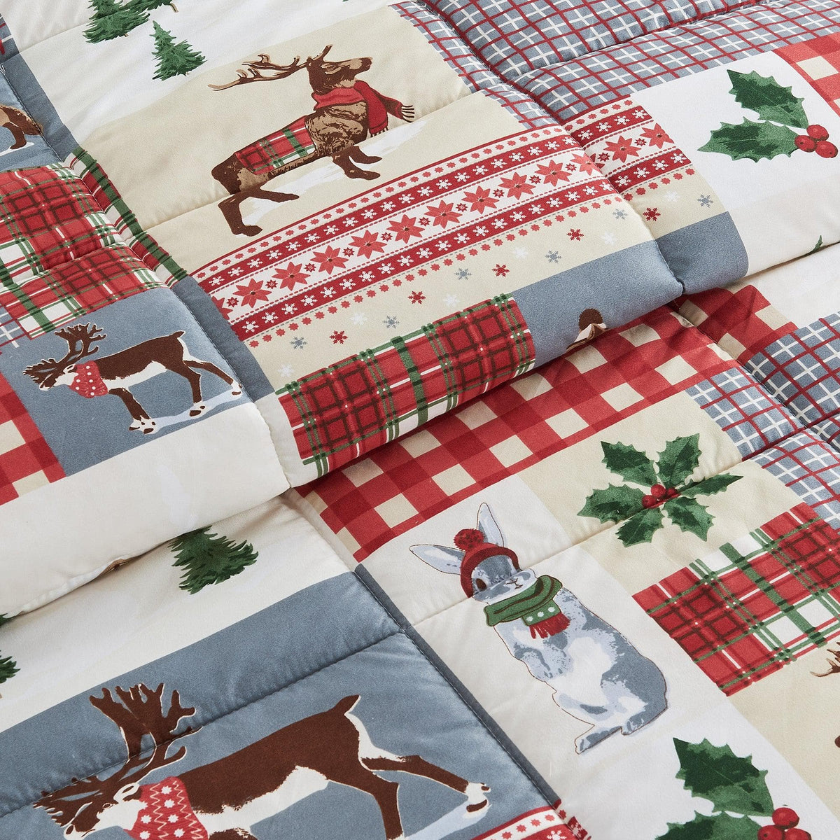 Reversible Christmas Comforter and Sham Set - Holiday Lodge, photo 15 of 120