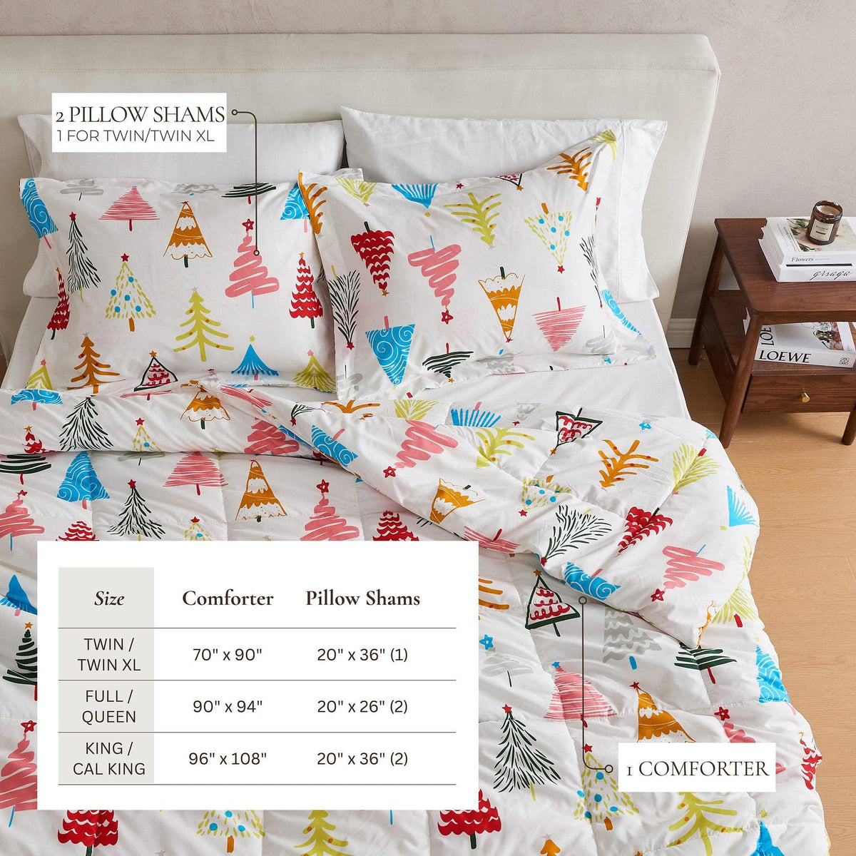 Reversible Christmas Comforter and Sham Set - Holiday Lodge, photo 29 of 120