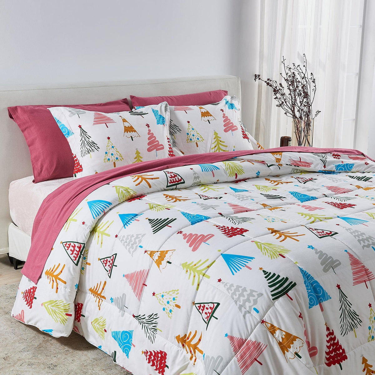 Reversible Christmas Comforter and Sham Set - Holiday Lodge, photo 30 of 120