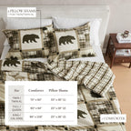 Reversible Christmas Comforter and Sham Set - Holiday Lodge, photo 35 of 120