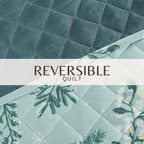 Snowy Botanical Quilt Set - Mariela Collection, photo 4 of 6