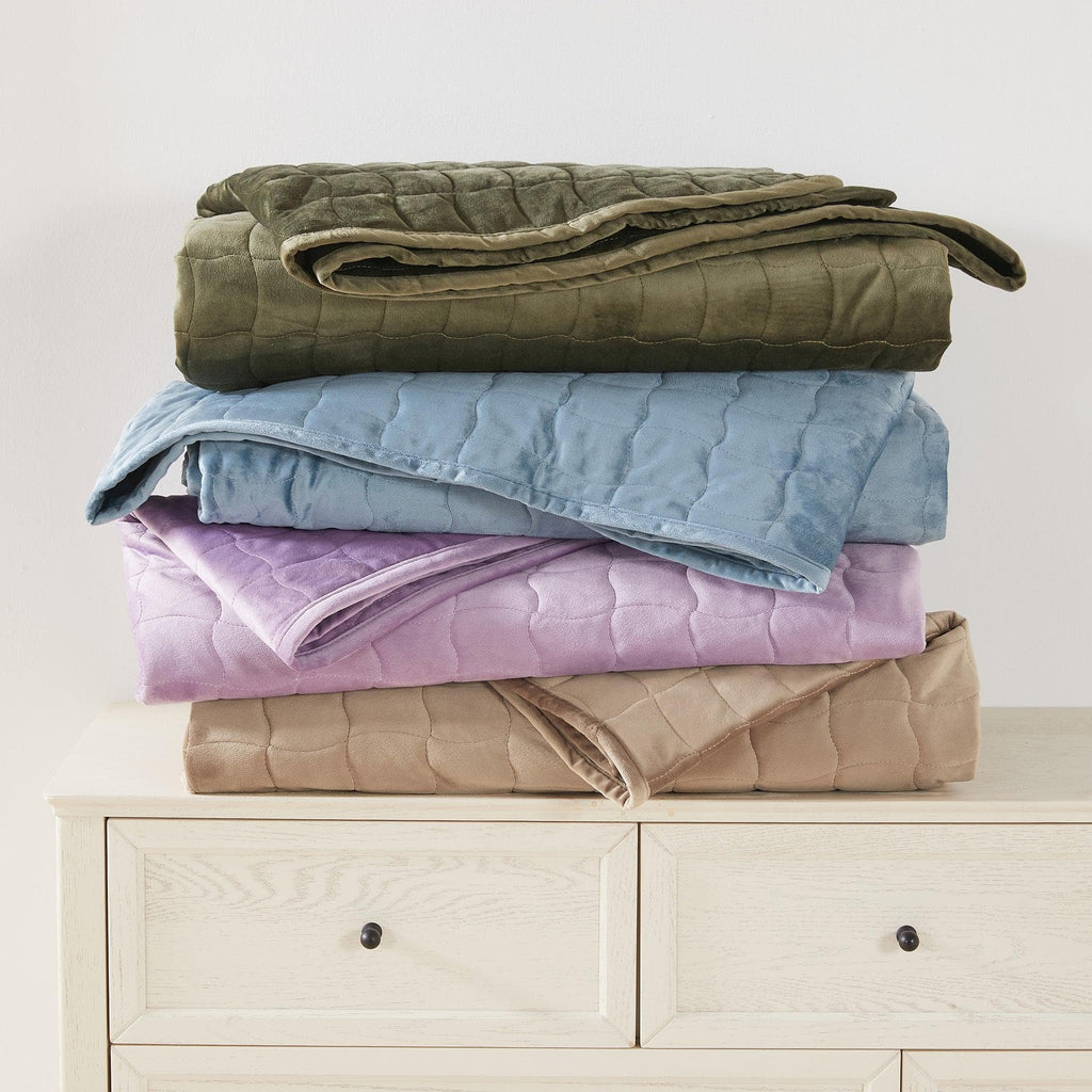 Velvet Box-Stitched Quilt Set - Vivica, photo 48 of 48
