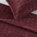 Velvet Box-Stitched Quilt Set - Vivica, photo 47 of 48