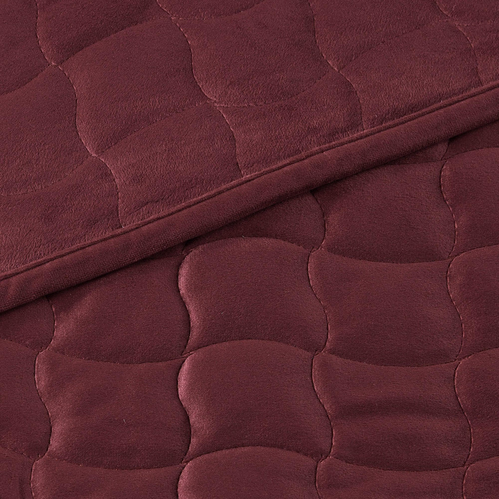 Velvet Box-Stitched Quilt Set - Vivica, photo 46 of 48