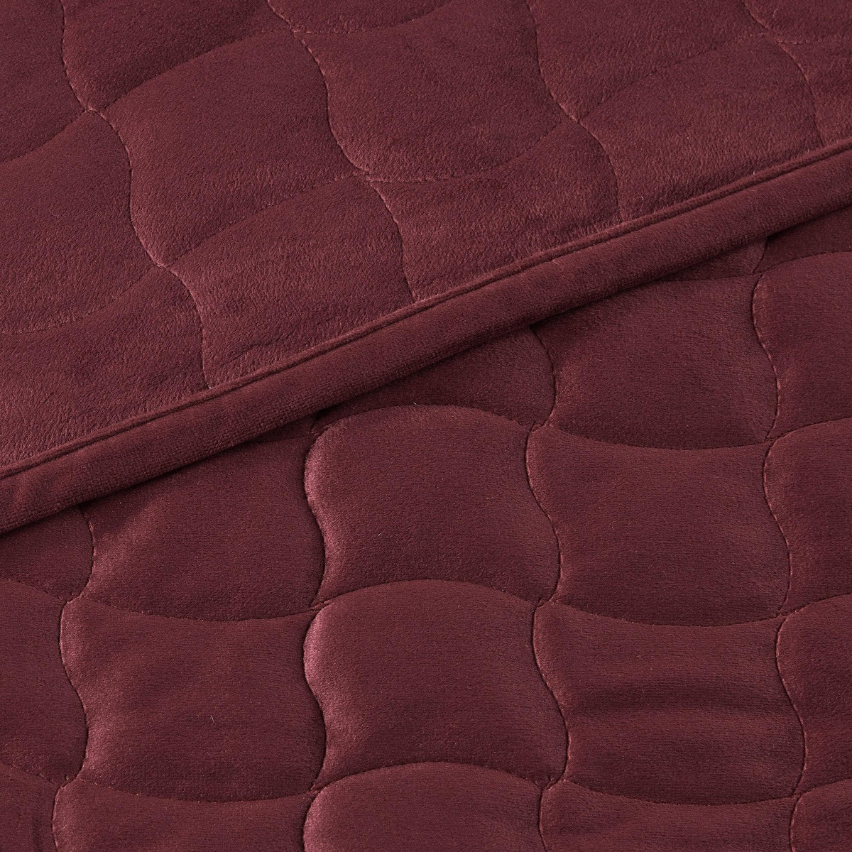 Velvet Box-Stitched Quilt Set - Vivica, photo 46 of 48
