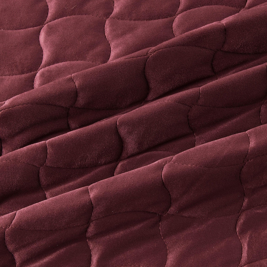 Velvet Box-Stitched Quilt Set - Vivica, photo 45 of 48