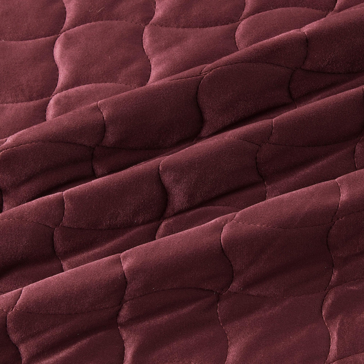 Velvet Box-Stitched Quilt Set - Vivica, photo 45 of 48
