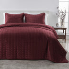 Velvet Box-Stitched Quilt Set - Vivica, photo 43 of 48