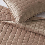 Velvet Box-Stitched Quilt Set - Vivica, photo 41 of 48