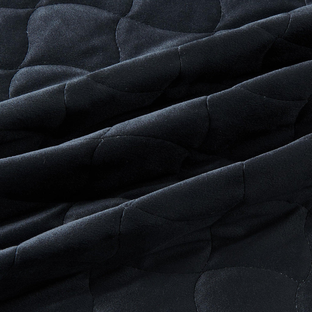 Velvet Box-Stitched Quilt Set - Vivica, photo 9 of 48