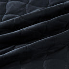 Velvet Box-Stitched Quilt Set - Vivica, photo 9 of 48