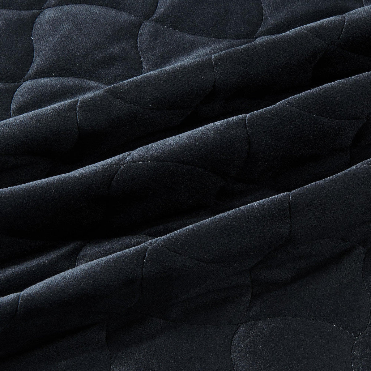 Velvet Box-Stitched Quilt Set - Vivica, photo 9 of 48
