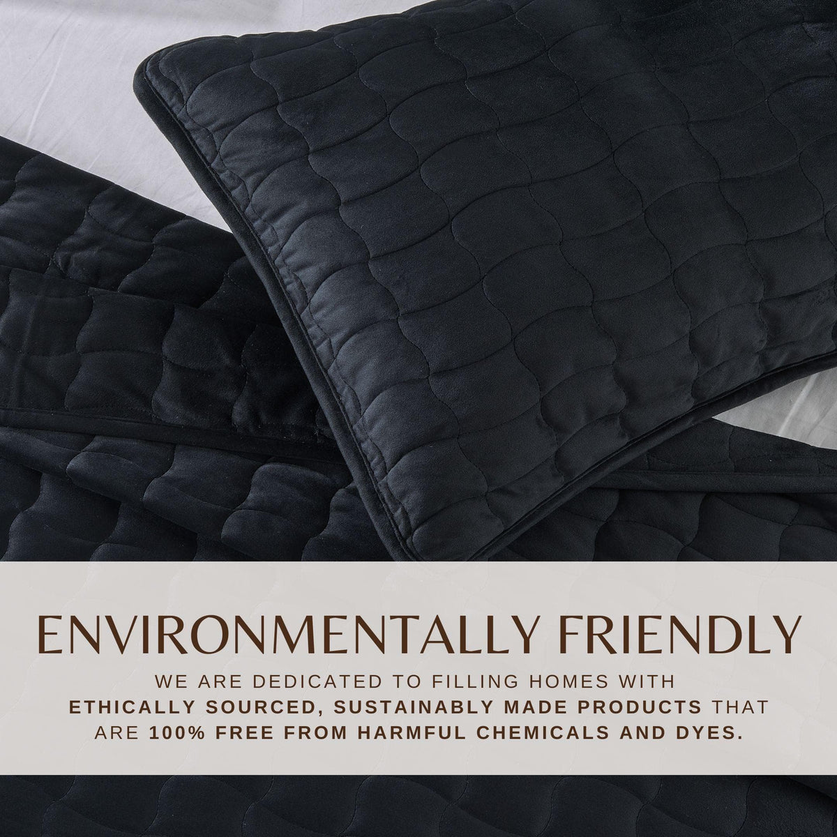 Velvet Box-Stitched Quilt Set - Vivica, photo 11 of 48