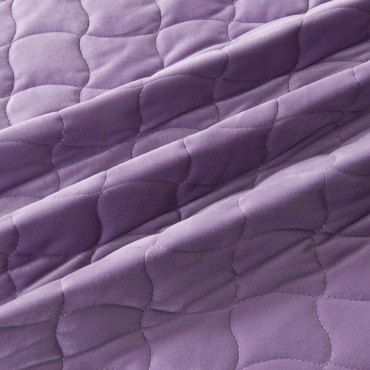 Velvet Box-Stitched Quilt Set - Vivica, photo 15 of 48