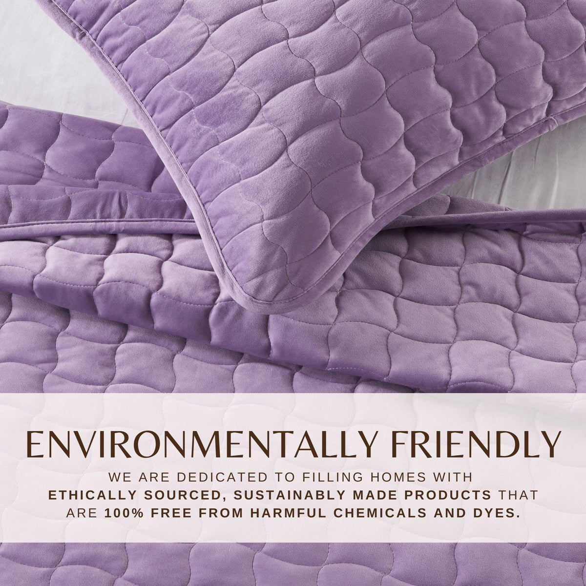 Velvet Box-Stitched Quilt Set - Vivica, photo 17 of 48