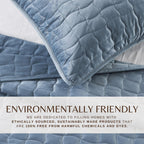 Velvet Box-Stitched Quilt Set - Vivica, photo 5 of 48