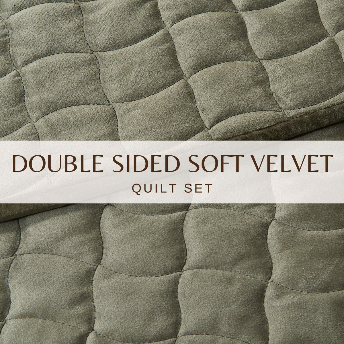 Velvet Box-Stitched Quilt Set - Vivica, photo 23 of 48