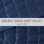 Velvet Box-Stitched Quilt Set - Vivica, photo 29 of 48